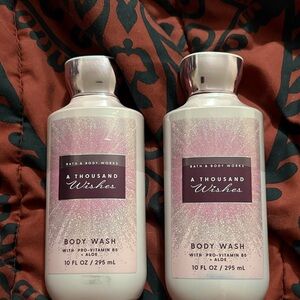 Bath & Body Works A Thousand Wishes Body Wash - Pink and Silver Accents